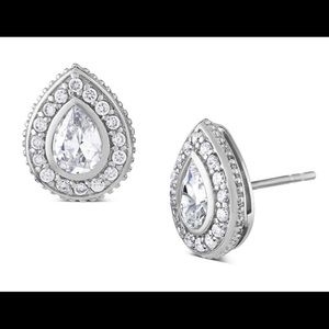 Paul Wright Teardrop CZ Diamond Earrings